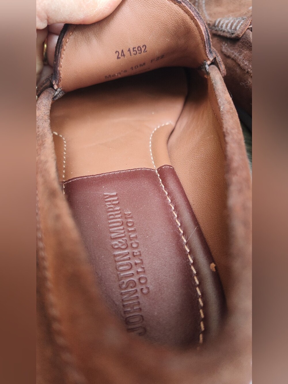 Johnston & Murphy Brown Suede Baldwin Penny Loafers,Sz 10M - Picture 8 of 8